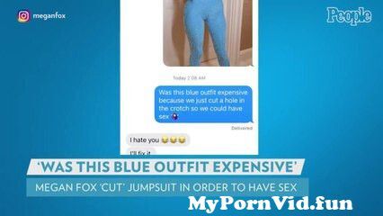 View Full Screen: megan fox tells stylist she cut a hole in her blue jumpsuit to 39have sex39 with machine gun kelly.jpg