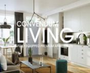 CONVENDUM Living är ett unikt bostadskoncept som lämpar sig utmärkt för företag och privatpersoner som vill hyra en lägenhet i Stockholm. Våra exklusiva lägenheter finns tillgängliga i flertalet storlekar och inkluderar bekvämligheter som frukost, lounge och kontorsdelning.nnSom en del av vårt nya koncept erbjuder vi fullt möblerade lägenheter i premiumsegmentet. Våra exklusiva lägenheter återfinns i centrala affärsdistrikt och i direkt anslutning eller i närheten till våra Co
