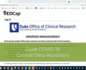 DOCR eConsent with CDR for COVID19 from docr