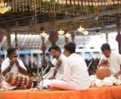 A mellifluous Instrumental music concert by Thiruvizha Viju S Anand &amp; Party. Viju S. Anand on Violin was accompanied by Palakkad Mukesh Kumar on Mridangam, Vellattanjoor Sreejith on Ghatam and Payyanur Govinda Prasad on Mukha Sankh.