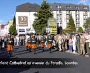 An evening concert hosted by the UK delegation at the 56th International Military Pilgrimage to Lourdes. Music provided by the band of the Parachute Regiment Band who combined with the Defence Forces Pipe Band for Amazing Grace and Highland Cathedral. This event was also an opportunity to