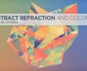 In This tutorial, I show you how to get a look similar to some of Justin Maller&#39;s Facets renders. We will use transparent objects to refract color images to make an abstract look. http://greyscalegorilla.com/blog/tutorials/render-an-abstract-refraction-low-poly-look-in-cinema-4d/