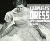 Cleopatra’s Dress is a project that I am developing for the mini arts festival, FREE BBQ CASH GIVEAWAY, in Alice Springs this September at Watch This Space gallery.n nCleopatra Katsoolis was my mother’s mother’s mother. She is a hero in our family and a pioneering textile artist. As a sculptor and textile artist myself, I want to make this work to celebrate her work before the silk screens she has left us, embedded with her artworks, perish.nn nShe had an amazing life. This is how the stor