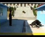 Bboys dancing on the 38th parallel, the DMZ line, the division of the Koreas.