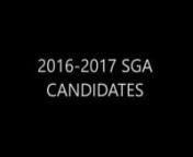 Messages from the candidates for the 2016-2017 SGA for BMMS