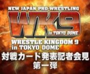 Wrestle Kingdom 9 in Tokyo Dome was a professional wrestling pay-per-view (PPV) event produced by New Japan Pro Wrestling (NJPW) which took place at the Tokyo Dome in Tokyo, Japan, on January 4, 2015. It was the 24th January 4 Dome Show and the first event on the 2015 NJPW schedule. The event featured ten professional wrestling matches and one pre-show match, six of which were for championships.nnThe event was attended by 36,000 fans. Through NJPW&#39;s partnership with Global Force Wrestling (GFW),