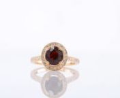 Ring Halo Fancy Dark Orangy Brown, SKU 117634 (2.15Ct TW) from orangy
