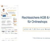 Rechtssichere AGB und CO. für Onlineshops von Protected Shops. Inklusive Haftungsübernahmegarantie und Update Flatrate. Schutzpakete buchen unter www.protectedshops.de