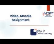 Short description on how to complete Moodle Assignment