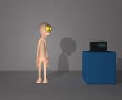 This was my first animating assessment at AIE. Our task was to create a 4-7 second video using at least 4 Disney Principles of animation (so a simple bouncing ball doing something would have been fine). I wanted to do something a bit more fun, quirky and challenging though, so I found the rig of Moom (thats the naked dude) off of the website 11 Second Club and animated him Dancing to Anaconda by Nicki Minaj. At first Moom gets confused of the sudden radio station change by the jumping stereo (I