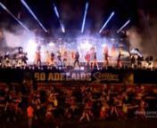 Footage of ding production’s finale concert at The Adelaide Oval created for the Adelaide Strikers on NYE 2014. Show features more than 120 artists including dancers, singers, musicians and fire artists performing for a crowd of 43,000 people.nProduced by ding productionsnCreated and Directed by Jo CassonnLead Vocals – Vince ContarinonChoreography - Martine QuigleynStage and Lighting Production – Novatech Creative Event TechnologynLighting Design - Jayden SutherlandnSound and Vision - Kojo