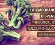 In today’s podcast Andrew is joined by dietitian Belinda Reynolds. Belinda has over 15 years experience in integrative medicine and has a true gift for pulling clinically relevant information from research. nnToday she takes us through extemporaneous dispensing of calcium-D-glucarate. Calcium-D-glucarate has some great clinical applications for gut and liver health, and plays an important role in preventing recirculation of toxins in the detoxification process.nnNever Miss a Podcast! nBecome a