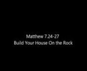 Indian Sign Language (ISL) Bible (KJV) Matthew 7:24-27 Build Your House On the Rock
