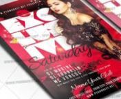 Exclusive Saturdays Flyer - PSD Template.nnExclusive Saturdays Flyer is a simply modern flyer design by PSDmarket Team to be used with Photoshop CS3 and higher. Save your time and use it for business or for your clients! This can be use for Exclusive Saturdays, Exclusive Party, Exclusive Night, VIP Night, VIP Party, Exclusive Night, Elegant Party, Ladies Night Out Party, Ladies Night Out, Girls Night Out, Girls Night, Ladies Night, Girls Party, Ladies Party, Sexy Night, Girls Night Out Party, Re