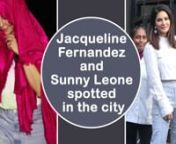 Jaqueline was spotted in the city leaving a shoot in rush with a Louis Vuitton scarf wrapped around her face and head. Can&#39;t wait to see what the actress has in store for us in such a mysterious way.The actress has the movie, Drive with actor Sushant Singh Rajput which is being produced by none other than Karan Johar. Are you excited for the movie?nActress Sunny Leone was spotted with her sons who looked adorable as ever in their matching attires and the actress posed for the paparazzi with her