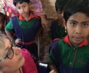 A young Bangladeshi girl, Ariysha, sings a rhyme that is helping her to learn at school.