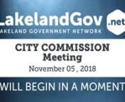 To search for an agenda item use CTRL+F (on PC) or Command+F (on MAC)nPLAY video and click on the item start time example: ( 00:00:00 )nnClick on Read More Now (Below)nnLink to related Agenda:nhttp://www.lakelandgov.net/Portals/CityClerk/City%20Commission/Agendas/2018/11-05-18/11-05-18%20Agenda.pdfnn(00:00:00)tn(00:03:20)tPRESENTATIONS - New Innovations for Citizen Engagement (Terry Brigman, Director of Information Technology and Eric Vaughn, IT Sr. Project Manager)ntn(00:15:40)tEnvironmental Ex