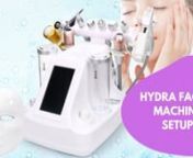 How To Setup Hydra Facial Machine &#124; Hydra Facial Machine &#124; Wrinkle Acne Removal &#124; myChway AF1312nnBuy it now: https://shop.mychway.com/itm/SR-AF1312n https://mychway.com/itm/1005499nnnHi, guys, welcome back to myChway channel.nThis hydra facial machine is the must-have cleaning tools that all estheticians n2. Skin whitening, improve skin dull, yellowish, improve skin texture;n3. Deep clean the skin, while giving the skin moisturizing, nourishing;n4. Julep, improve loose skin,
