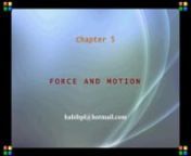 Habibpl-Physics-ch5FORCE AND MOTION (Sindhi) from sindhi ch