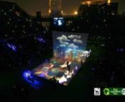 Jumpzone&#39;s Produced the Qatar Exxonmobil Open 2017 Closing Ceremony and 25th Anniversary Celebration. An amazing showcase celebration created &amp; directed by Yannis Michalandos incoporating the Qatari Identity, The Tennis Tournamnet, Local Music, Iconic Moments &amp; the Champions in real time, a World Class State of the Art Flying 13m x 9m Vertical Gauze Screen Suspended between the Towers on a Dyneema Rope System with Lift &amp; Pull Tracking &amp; 3D Floor Projection, the creation of a comp