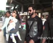 Spotted! Shahid Kapoor with Mira at Mumbai airport ​ from shahid kapoor with