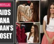 Inside the wardrobe with Sana Khaan, we discovered a lot of exciting fashion tips and tricks. nIn the second episode of Pinkvilla&#39;s brand new series called &#39;&#39;Closet Raid,