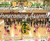 On Friday, October 21, 2022 Temple City High Schoo ASB held their Homecoming Assembly.n©TempleCityPhotos.com – Jerry Jambazianl