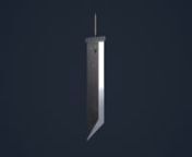 Prop Modeling Texturing: Buster Sword from ff7 3d