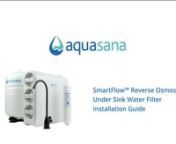 Learn more at: https://www.aquasana.com/under-sink-water-filters/smart-flow-reverse-osmosis/brushed-nickel-100357817.htmlnnIntroducing the SmartFlow™ Reverse Osmosis, Aquasana&#39;s brand-new, high-efficiency reverse osmosis system that provides you with optimum health and hydration. This RO system combines Aquasana&#39;s Claryum® filtration technology with reverse osmosis technology to remove up to 99.99% of 90 contaminants, including fluoride, arsenic, lead, chlorine, microplastics, PFOA/PFOS, and