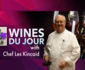 Wines Du Jour is a weekly wine and food pairing event hosted by Chef Les Kincaid.Three (3) good wines are paired with exquisite food prepared by upscale restaurants in Las Vegas and neighboring cities, every Thursday 7 to 8 PM. The event is live on satellite radio and taped for television for broadcast by VegasLifeTV.Wines Du Jour airs locally on Cox Cable Channel 48 and 108 every Tuesday, Thursday and Saturday, 10:30 - 11:00 PM, and globally via stream.vegaslifetv.us on your smartphone, lap