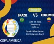 All the information you need before the match begins // ECUADOR vs. PERU // BRAZIL vs. COLOMBIA