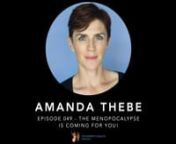 On this podcast, we chat to Amanda Thebe, fitness professional and author of the book Menopocalypse: How I Learned to Thrive During Menopause and How You Can Too!nnAmanda has over twenty years of experience in the fitness industry. She is a popular guest on podcasts and online summits, and her health and fitness tips have been featured in media outlets like Shape, Prevention, Healthline, and Global News. She lives in Houston, Texas. nnIn this episode we talked about:nAmanda’s recent experience