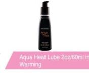 https://www.pinkcherry.com/products/aqua-heat-warming-lube-in-2oz-60ml (PinkCherry US) nhttps://www.pinkcherry.ca/products/aqua-heat-warming-lube-in-2oz-60ml (PinkCherry Canada)nnPacking a host of invigorating, healthful ingredients such as cinnamon, red clover and ginger root into a much-loved water-based formula suitable for all sorts of play scenarios, Wicked&#39;s famed Aqua Lube thrills with some added Heat.nnHailed as one of the best water-based lubes around, Aqua&#39;s long lasting, ultra silly f