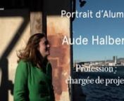 Portrait d&#39;Aude Halbert, diplômée de l&#39;ésban en 2018. Un film réalisé par Alix Jolly, étudiante en 2e année (janvier 2022).nnFilm de la collection