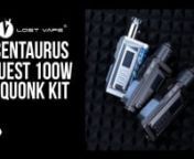 Shop the Lost Vape Centaurus Quest 100W Starter Kit, featuring the Quest Chipset, 5-100W output range, and comes with the Centaurus SOLO BF RDA. Powered by single 18650 / 20700 / 21700 (sold separately).nnProduct showcased in this video:nnLost Vape CENTAURUS QUEST 100W Squonk Kit:nhttps://www.elementvape.com/lost-vape-centaurus-quest-squonk-kitnnFor more information, view our website at:nhttps://www.elementvape.com/
