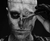 We are in a huge fabric hall. An exposed and obviously uncommon character sits there on a couch. German photographer Nadine Elfenbein will soon continue taking pictures of him. nHe smokes his cigarette while making little tricks with it. Short inflammations illuminate his face releasing skull fragments. It’s a Day of the Dead scenery. nWe are here with Rick Genest aka Rico the Zombie.nnVisit THE AVANT/GARDE DIARIES: http://www.theavantgardediaries.com/nnProduction A&amp;O, Artists and Organisa