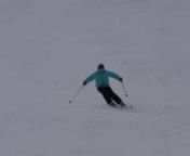 I instruct full time as a snowboarder but in my spare time I have slowly been improving my skiing. nFor all those ski nuts/instructors out there my focus for the carve turns for the day was:n- earlier edgingn- dont hold onto the turnn- hold my inside arm up to stop the upper body tipping in to muchn- initiate edging by moving knees and no my head :)nnSong: breezeblocks by alt j