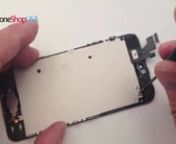 http://www.iphoneshopusa.com/en/64-iphone-5 iPhone 5 repair guide and tutorial. How to fix and replace your iPhone 5 LCD and digitizer.nnIf you have dropped your iPhone 5 cracking the screen and thinking about repairing the screen yourself then this video is for you! You can&#39;t go wrong with this step by step HD tutorial. This screen replacement repair guide will walk you through the process from beginning to end. The most complete and best iPhone 5 glass screen dis-assembly and assembly tutorial