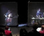 For cello, percussion, two musicians with game controllers, live-video and live-electronics. Live performed by Nadar Ensemble (Pieter Matthynssens, vc; Yves Goemaere, perc; Elisa MedinillaStefan Prins, sound) at