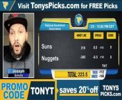 #NBAPicks #FreePicks&#60;br/&#62; &#60;br/&#62;Visit https://www.tonyspicks.com for Free and Premium Picks from Documented Handicappers &#60;br/&#62; &#60;br/&#62;Tonys Sports Picks with Analysis &#60;br/&#62; &#60;br/&#62;Today’s Guest: &#60;br/&#62; &#60;br/&#62;Joseph Shultz with NBA Picks