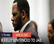 R. Kelly is sentenced on Wednesday, June 29, to 30 years in prison, following the multiplatinum R&amp;B singer’s conviction of racketeering and sex crimes. &#60;br/&#62;&#60;br/&#62;Full story: https://www.rappler.com/entertainment/celebrities/singer-r-kelly-sentenced-to-30-years-in-prison-in-sex-case/