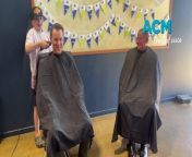 Albury Wodonga Health staff takes a stand against blood cancer with shaving their heads.
