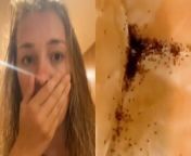 A colony of ants invaded a woman&#39;s hotel room and covered the bathroom - minutes after she showered.&#60;br/&#62;&#60;br/&#62;Melissa McGarr, 26, was at a hostel in Cat Ba, Indonesia, when the floor, walls and ceiling suddenly became coated by ants.&#60;br/&#62;&#60;br/&#62;Melissa had just showered and left the bathroom, but when she returned she found the insects pouring from the outlet. &#60;br/&#62;&#60;br/&#62;A video shows Melissa, with her hair still wet, and the ants crawling all around her.&#60;br/&#62;&#60;br/&#62;Melissa, a freelance copyrighter from Phoenix, Arizona, USA, said: &#92;