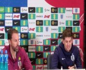 Gareth Southgate and John Stones shuts down rumour talk about his link to the Manchester United manger job&#60;br/&#62;&#60;br/&#62;Tottenham Hotspurs Training Center, London, UK