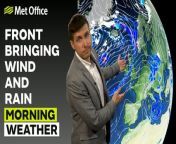 A band of rain over Scotland and Northern Ireland moves southeast throughout the day into Wales and Northern England by midday. The southeast will be a dry day until the evening. Sunny skies follow behind the front, with showers in Scotland. – This is the Met Office UK Weather forecast for the morning of 20/02/24. Bringing you today’s weather forecast is Alex Burkill.
