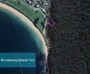 A map detailing the closure of the Maloneys Beach boat launch access. Video Google Earth