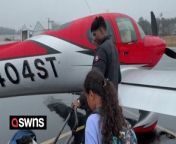 A family travel in a light aircraft to save time and avoid queues at airports.&#60;br/&#62;&#60;br/&#62;Jonathan Jones, 30, an NFL player, has been flying his family around using a light aircraft after obtaining his pilot&#39;s license in April last year.&#60;br/&#62;&#60;br/&#62;Jonathan&#39;s wife Andressa Barboza, 29, and their three kids, all from Charlotte, North Carolina, USA, fly with him everywhere.&#60;br/&#62;&#60;br/&#62;The main reason they fly, according to Andressa, is convenience as they are able to save up to five hours depending on the trip.&#60;br/&#62;&#60;br/&#62;Andressa, an estate agent, said: &#92;