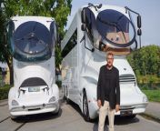 SAY HELLO to the world’s most expensive mobile home vehicle – which has a whopping &#36;3 million valuation. The ‘Marchi Element’ RV has been created to hit the open road for an adventure, without having to compromise on luxury. Mario Marchi is president of Marchi Mobile, a company which makes extravagant, innovative vehicles. Mario told R.Rides: “Our philosophy by building our vehicles is the freedom to make the impossible possible.” This special vehicle allows you to enjoy the privacy that travelling in a mobile home provides but can also be used for bigger social events. Mario explained the mechanics behind the vehicle. “The original design comes from Luigi Colani, who is a world famous automotive industrial designer. His original idea was to use biologic forms out of nature.” Every part of this RV has been thought through to make it a comfortable ride on the road. Mario said that in the latest version they had to redesign the front grill: “we needed a lot of air intake for the engine. We also decided to choose an automatic sliding door as an entrance.” This ultimate ride doesn&#39;t come cheap, available in a whole host of custom options, ‘The Element’ will set you back a cool &#36;3 million, making it the world&#39;s most expensive mobile home. For Mario, this is worth it for the incredible driving experience. “The view out of the cockpit is incomparable to any other vehicle. The driving is outstanding; you are like the captain on the road.”