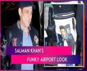 Salman Khan never fails to make a memorable impact whenever he steps into the public eye. Staying true to this trend, on the night of February 22, he astounded everyone by making an unprecedented move—he sported trousers adorned with his own face. This bold fashion statement by Salman sparked a frenzy at Mumbai airport, drawing the gaze of fans and paparazzi alike. Grinning warmly, Salman was seen accompanied by his security team, flaunting his radiant smile as the paparazzi captured him.&#60;br/&#62;