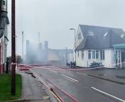 Fire crews from across the region are dealing with a huge blaze which broke out at a Hampshire hotel last night.